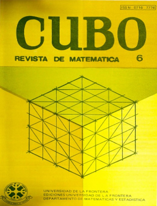 					View No. 6 (1990): CUBO, Revista de Matemática
				